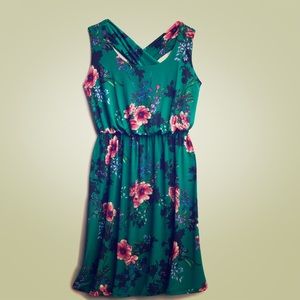 Soft silky green dress